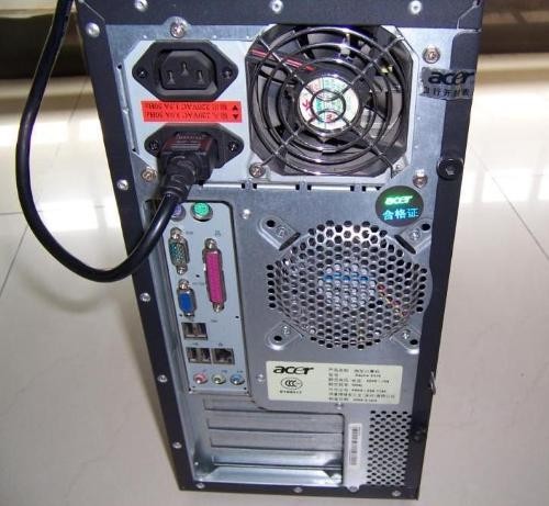 方法一：檢查主機(jī)電源工作故障！